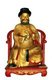Italy / China: Gilded wooden image of a Luohan or arhat at Hualin Temple, Guangzhou, often claimed to be an image of the Italian explorer Marco Polo (c.1254—1324)